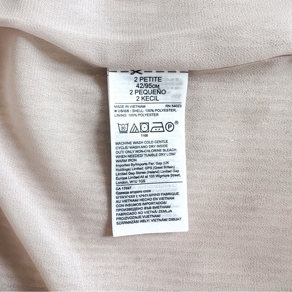 NWT Banana Republic Petite Sequin Slip Dress - Champagne - 2P - Picture 5 of 6